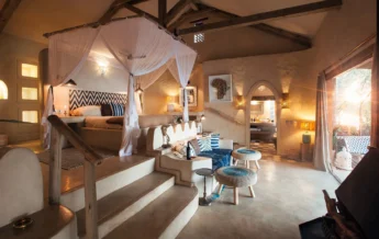 Nut House bedroom, Tongabezi, Zambia