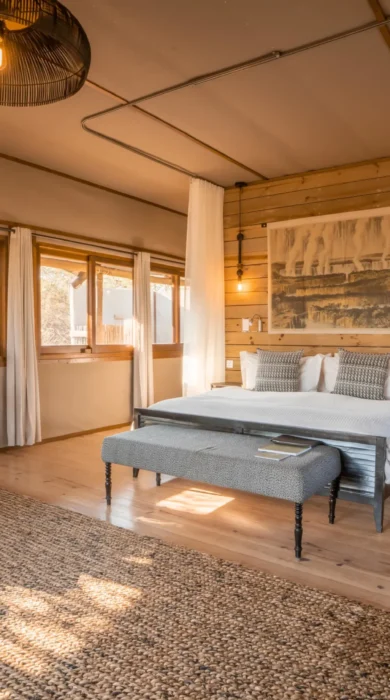 Bedroom, Toka Leya, Mosi Oa Tunya NP, Zambia
