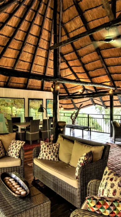Living Area, Waterberry Lodge, Victoria Falls, Zambia