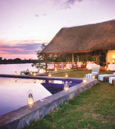 Boma main area, Ila Safari Lodge, Zambia