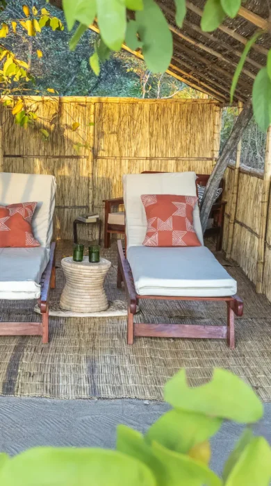 Lounge, Nkonzi Bush Camp, South Luangwa, Zambia