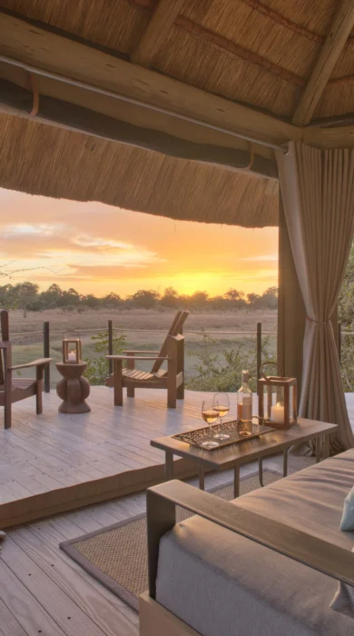 Lion Camp Deck View Zambia