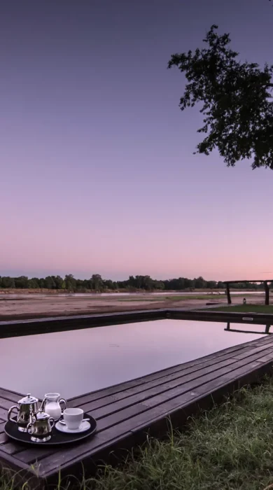 Swimming pool, Shawa Luangwa Camp, Zambia