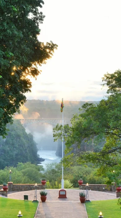 view, victoria falls hotel, zimbabwe