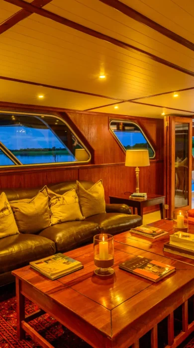 matusadona houseboat boat lounge zimbabwe yellow zebra safaris