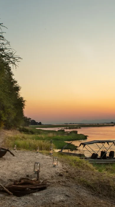 sapi explorers camp sunset zimbabwe yellow zebra safaris