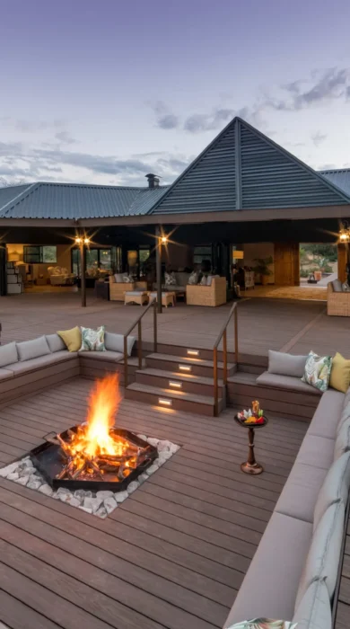 Old Drift Lodge fire pit