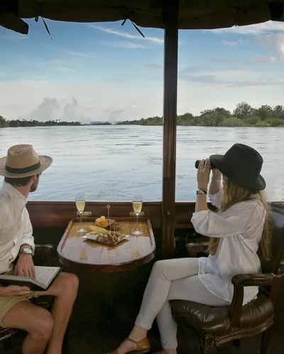 Views from boat safari, Palm River Lodge, Zimbabwe