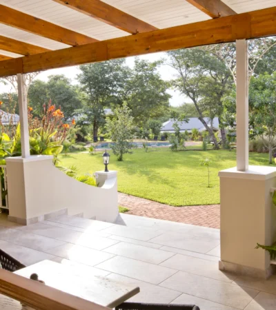 garden terrace, pioneers victoria falls, zimbabwe