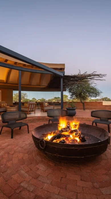 firepit boma anderssons namibia yellow zebra safaris
