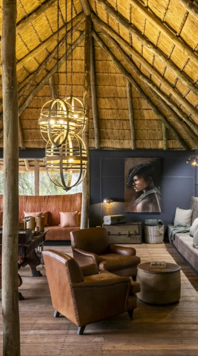lounge area, wilderness serra cafema, kunene river, namibia