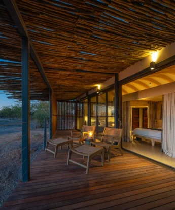 tent bedroom view anderssons namibia yellow zebra safaris