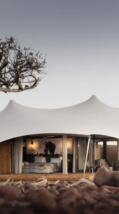 Family Room, Desert Rhino Camp, Damaraland, Namibia