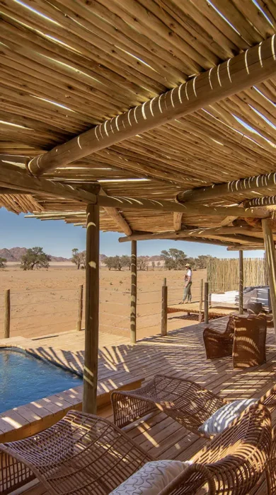 Plunge, Little Kulala, Sossusvlei, Namibia