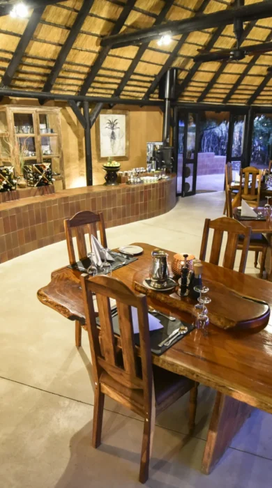 bush camp lapa dining