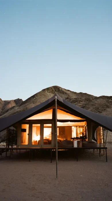 Hoanib Valley Bedroom tent exterior