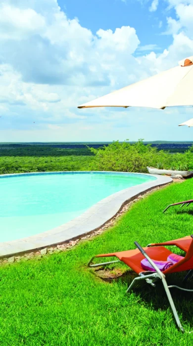 Lodge pool setting namibia