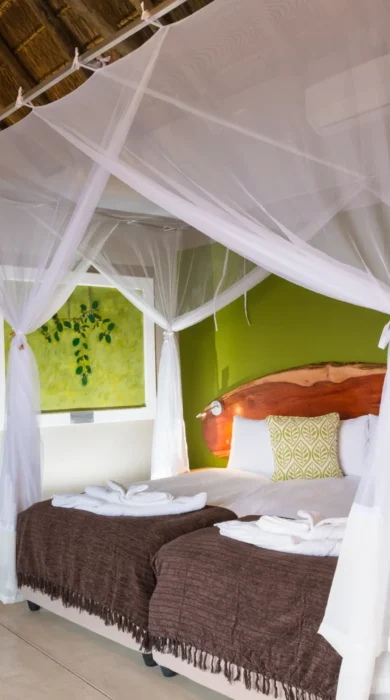 Lodge double bedroom