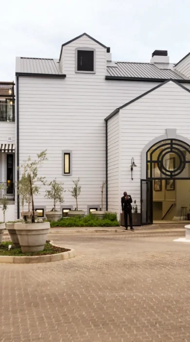 am weinberg hotel entrance namibia yellow zebra safaris
