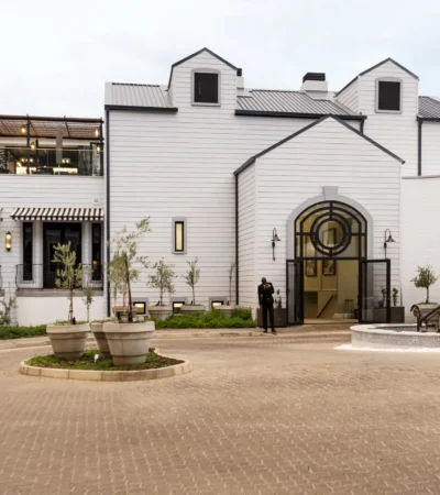 am weinberg hotel entrance namibia yellow zebra safaris