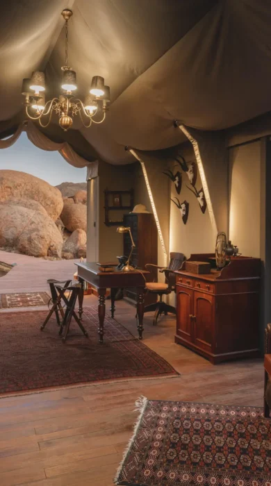 reception, Zannier Hotels Sonop, Hardap, Namib desert, Namibia