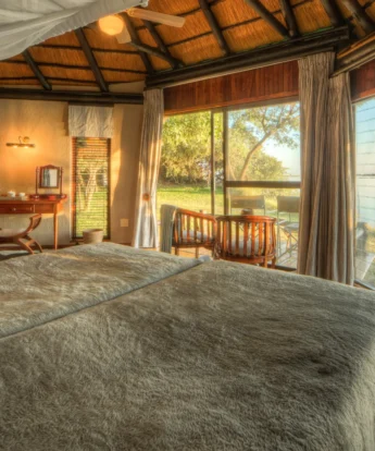 Bedroom, Chobe Savanna Lodge, Caprivi Strip, Namibia