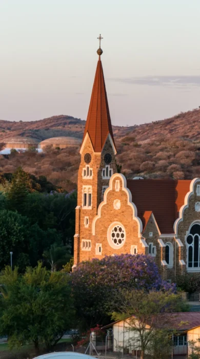 church rooftop, windhoek, namibia safaris, africa