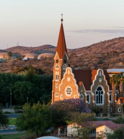 church rooftop, windhoek, namibia safaris, africa