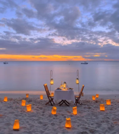 dining under the stars, quirimbas beach, mozambique safaris