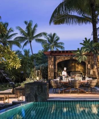 OO LeSaintGéran Accommodation Villa One Terrace Private Dining