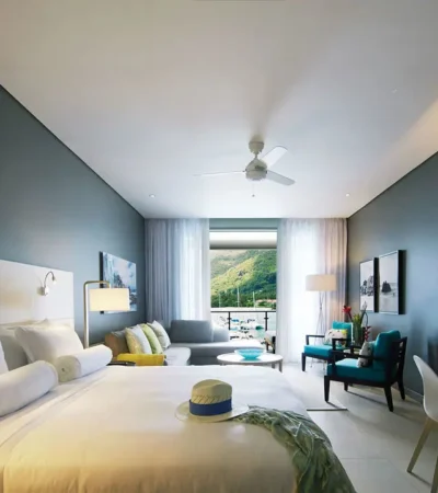 double bedroom, eden bleu hotel, mahe, the seychelles