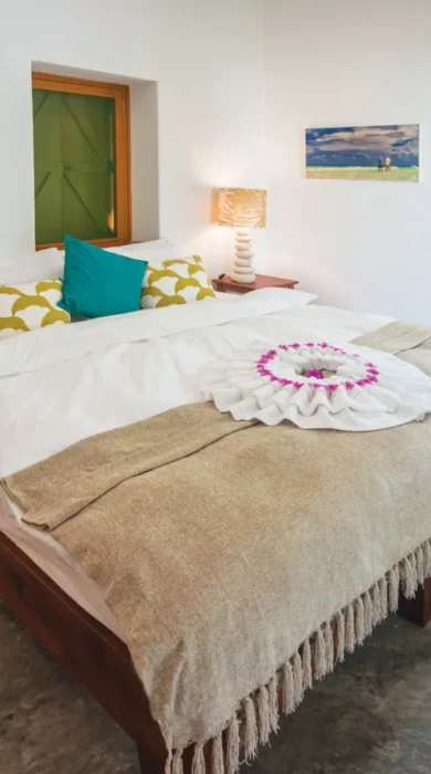 BlueSafari coral house bed room seychelles