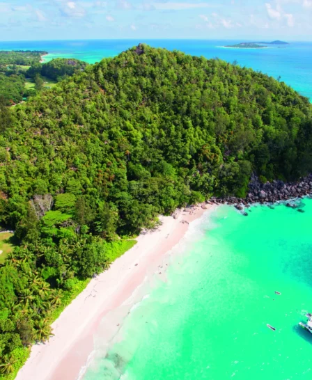 beach view, praslin island, seychelles, africa safaris