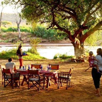 Lunch at Elephant Watch Camp, Samburu, Kenya