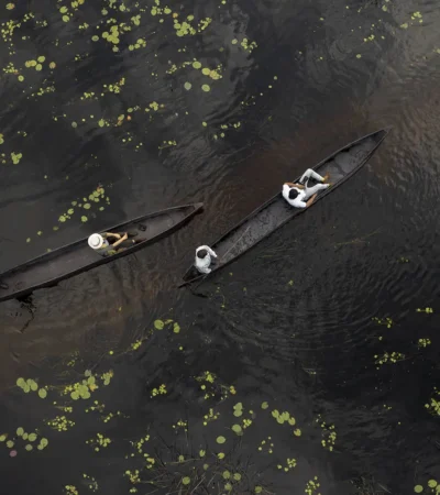 Mokoro activity, Vumbura Plains, Okavango Delta, Botswana