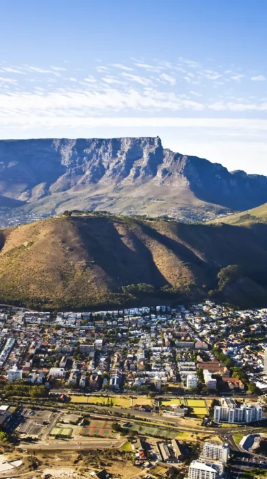 Table top mountain, cape town, south africa