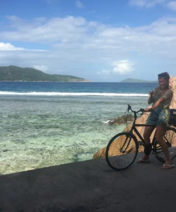 Cycling, La Digue, Seychelles