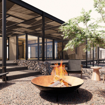 Main area, artistic render, Tswalu Loapi, South Africa