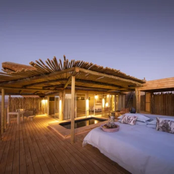 star bed, wilderness little kulala, sossusvlei, namibia