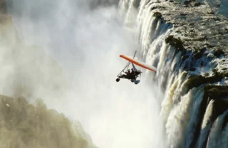 Microlight Flight, Victoria Falls, Zimbabwe, Zambia