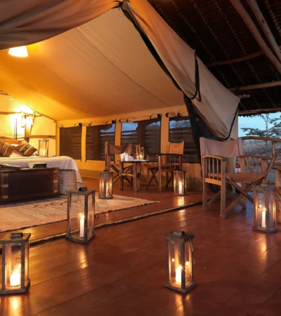 satao elarai bedroom tent kenya yellow zebra safaris