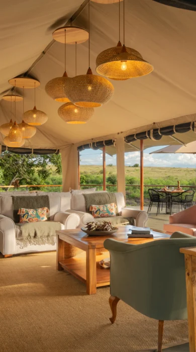 Lounge, Rekero Camp, Maasai Mara, Kenya