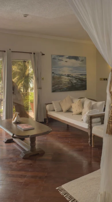 almanara boutique double bedroom view kenya yellow zebra safaris