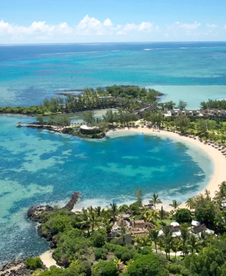 aerial view, north coast mauritius, africa safaris