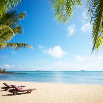 sandy beach, north coast, mauritius, africa safaris