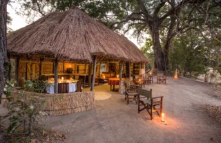 mwaleshi camp entrance zambia yellow zebra safaris