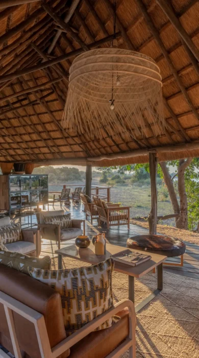 main area, time and tide kakuli bush camp, south luangwa national park, zambia