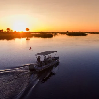 Boating, Little Vumbura, Okavango Delta, Botswana
