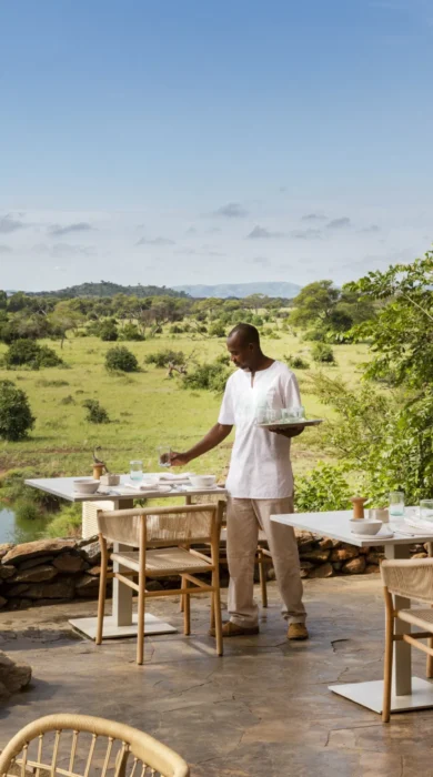 Singita Faru Faru Lodge Outside Dining Area