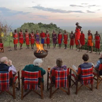 Tribesmen, Angama Mara, Greater Mara Conservancies, Kenya